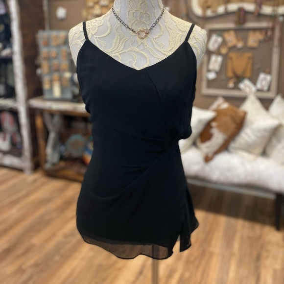 NWT Gathered Side Cami - Black - Picture 5 of 8